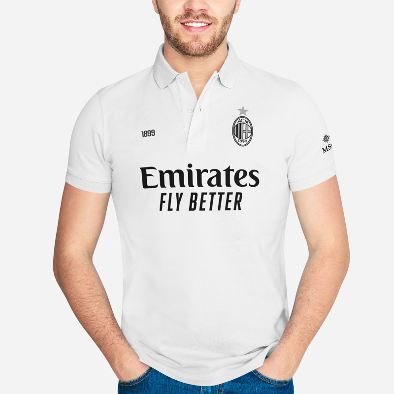 Tricou Prezentare - AC Milan - Alb