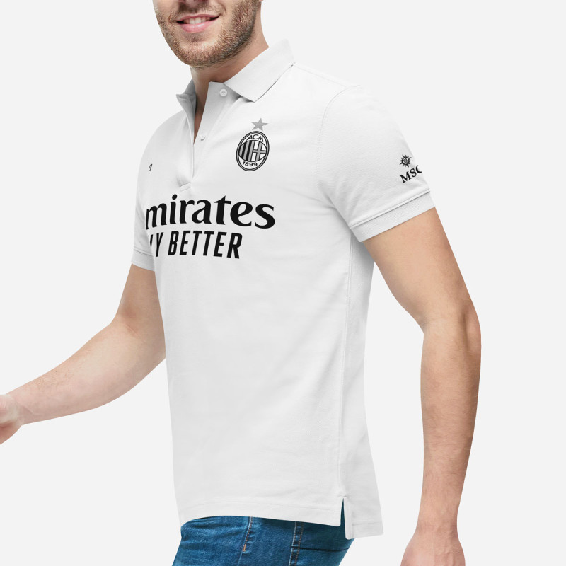 Tricou Prezentare - AC Milan - Alb
