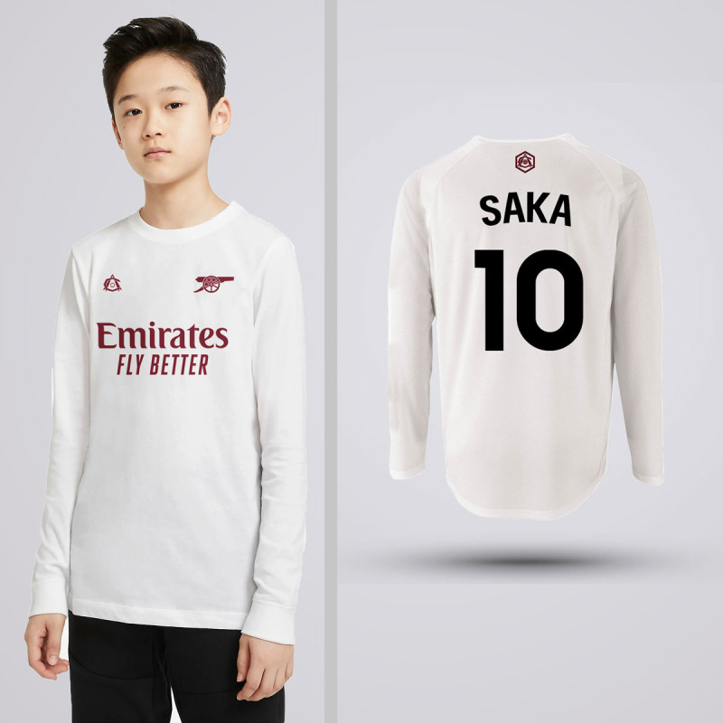 Bluza Copii Saka - Arsenal FC - Alb 