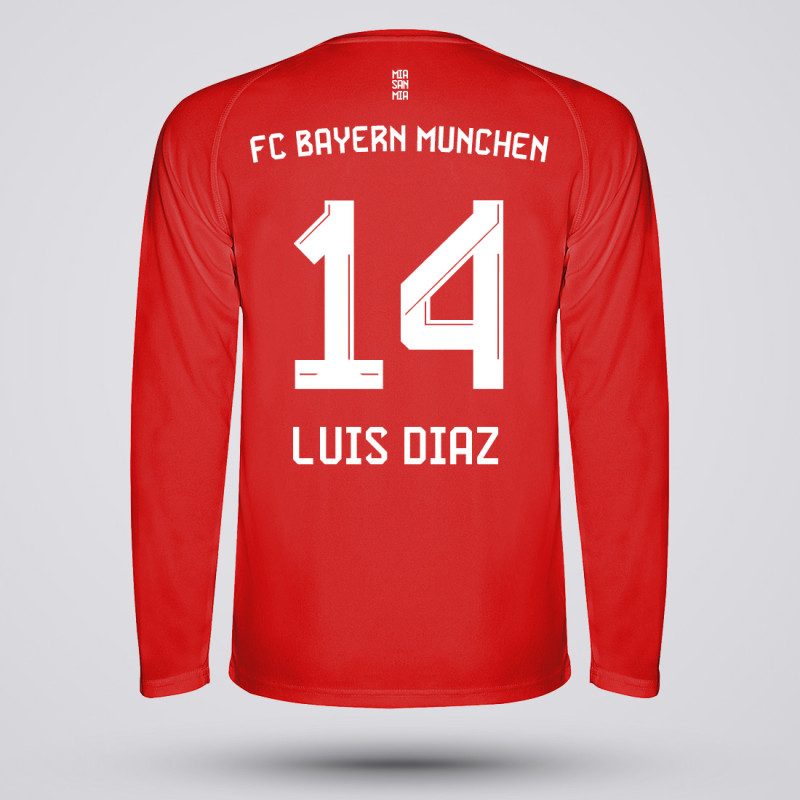Bluza Copii Luis Diaz - FC Bayern Munich - Rosu,Bluze Fotbal