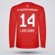 Bluza Copii Luis Diaz - FC Bayern Munich - Rosu,Bluze Fotbal