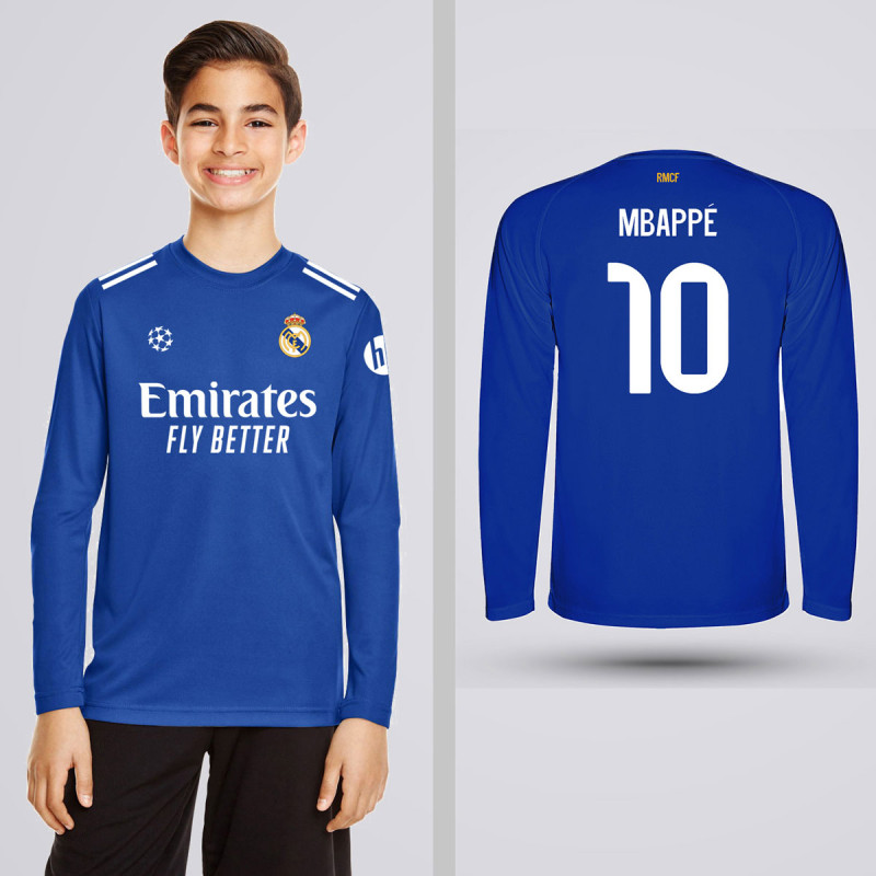 Bluza Copii Mbappe - Real Madrid - Albastru