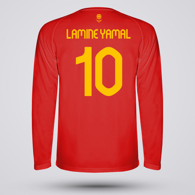 Bluza Copii Lamine Yamal - Spania - Rosu,Bluze Fotbal