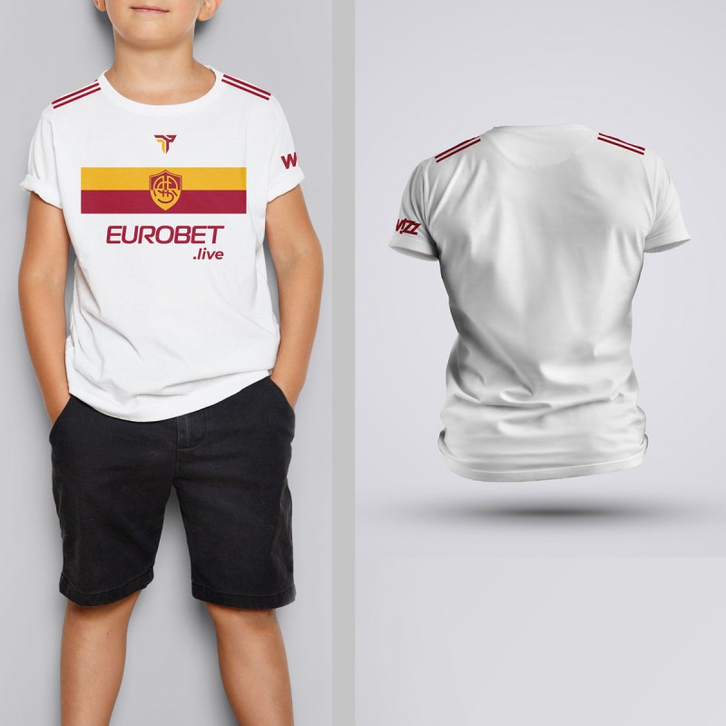 Tricou Copii - AS Roma - Alb,Tricouri Fotbal