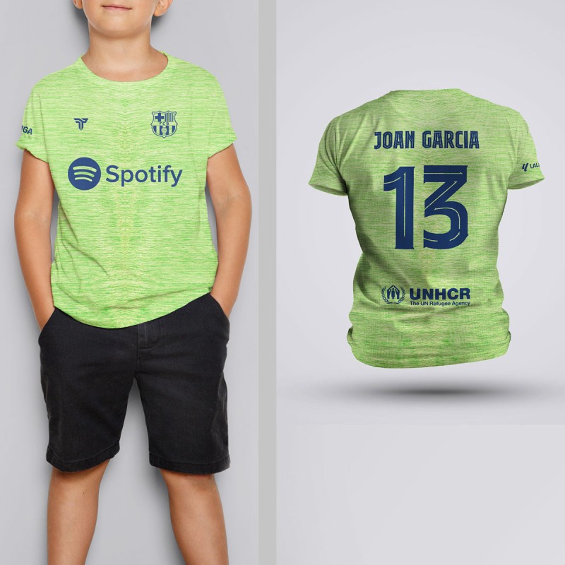 Tricou Copii Joan-Garcia - Barcelona - Verde,Tricouri Fotbal
