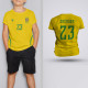Tricou Copii Ederson - Brazilia - Galben, Tricouri Fotbal