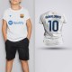 Tricou Copii Ronaldinho - Barcelona - Alb,Tricouri Fotbal
