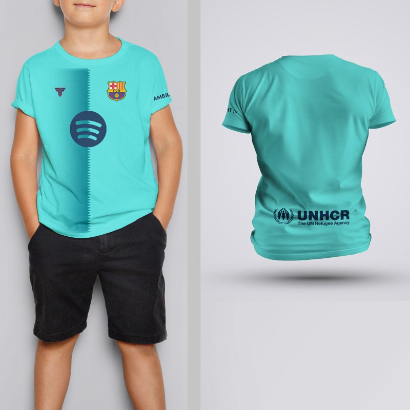 Tricou Copii - Barcelona - Vernil ,Tricouri Fotbal