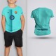 Tricou Copii - Barcelona - Vernil ,Tricouri Fotbal