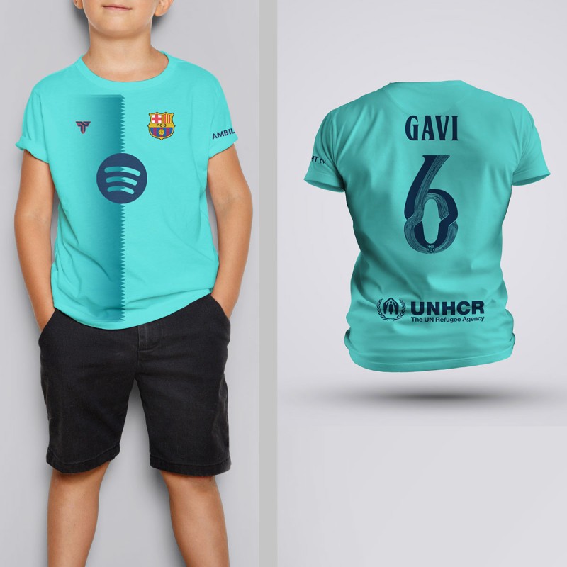 Tricou Copii Gavi - Barcelona - Vernil,Tricouri Fotbal