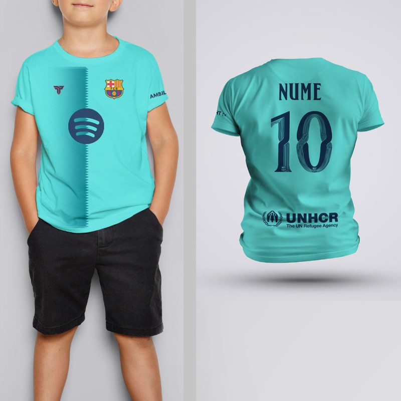 Tricou Copii - Barcelona - Vernil - Personalizat,Tricouri Personalizate