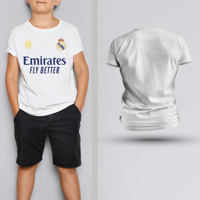 Tricou Copii - Real Madrid - Alb