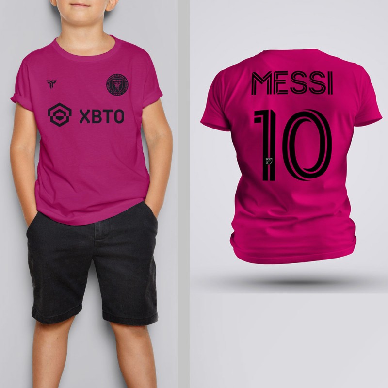 Tricou Copii Messi - Inter Miami - Roz