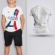 Tricou Copii - PSG - Alb,Tricouri Fotbal
