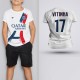 Tricou Copii Vitinha - PSG - Alb,Tricouri Fotbal