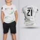 Tricou Copii Diogo Jota - Portugalia - Alb,Tricouri Fotbal