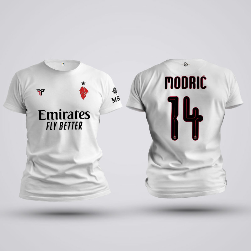 Tricou Modric - AC Milan - Alb