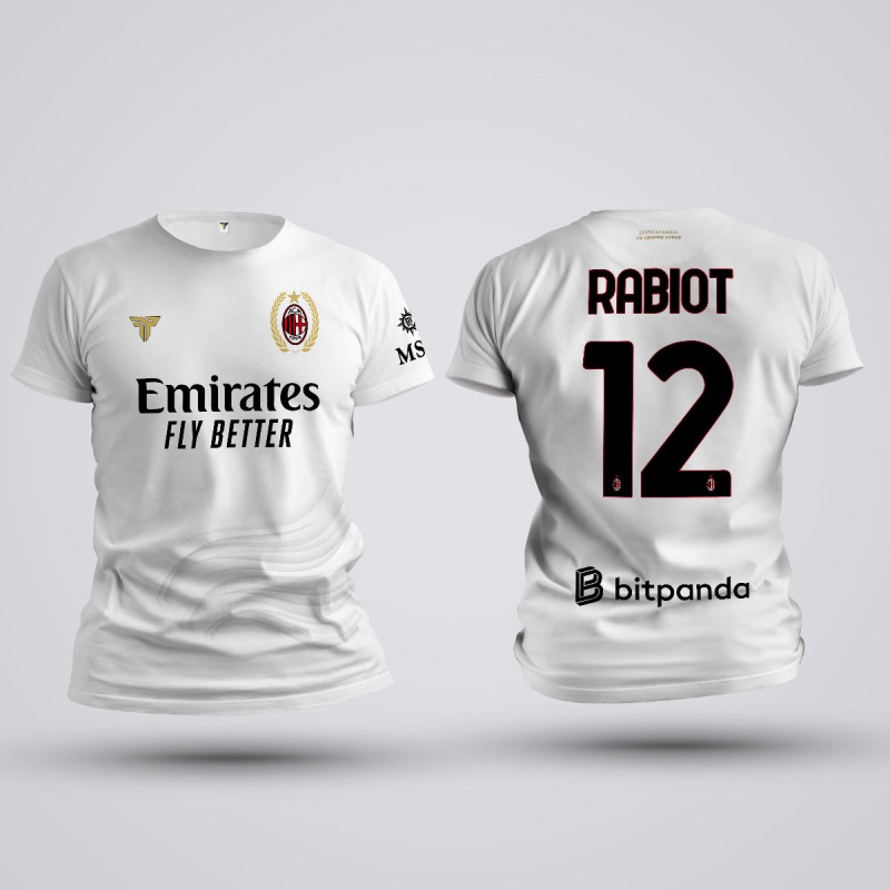 Tricou Rabiot - AC Milan - Alb,Tricouri Fotbal