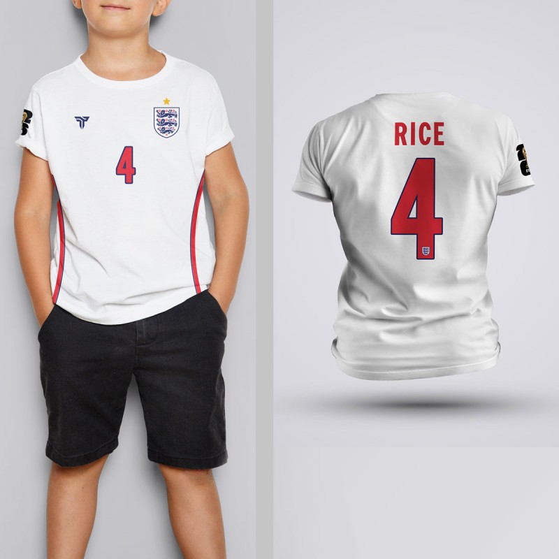 Tricou Copii Rice  - Anglia - Alb