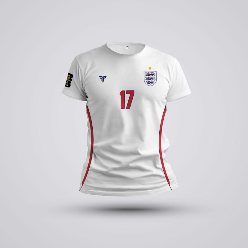 Tricou Copii Foden - Anglia - Alb,Tricouri Fotbal