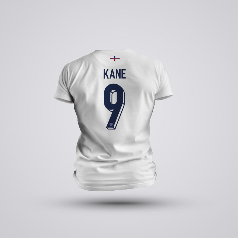 Tricou Kane - Anglia - Alb,Tricouri Fotbal