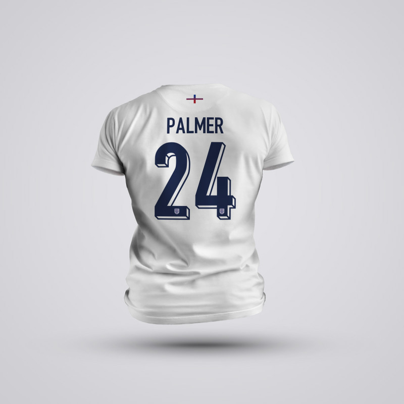 Tricou Copii Palmer - Anglia - Alb,Tricouri Fotbal