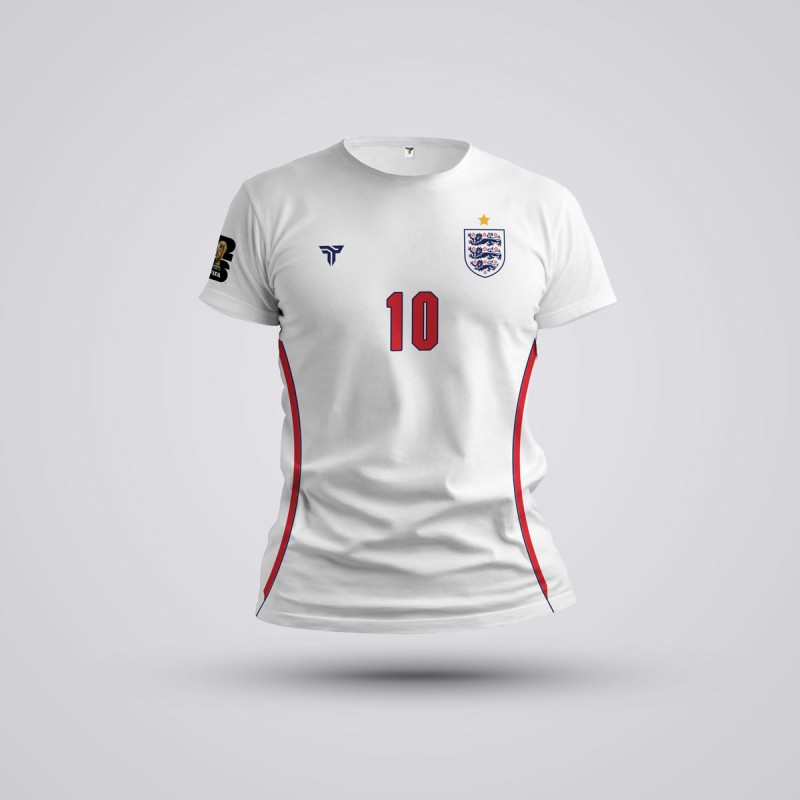 Tricou - Anglia - Alb - Personalizat