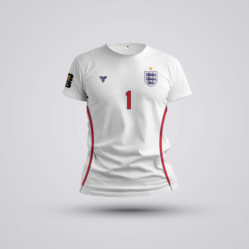 Tricou Pickford - Anglia - Alb,Tricouri Fotbal