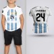 Tricou Copii Fernandez - Argentina - Alb ,Tricouri Fotbal