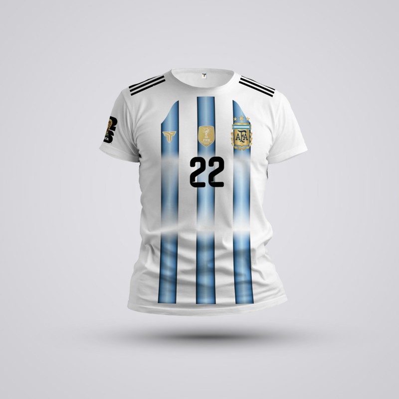 Tricou Copii Martínez - Argentina - Alb