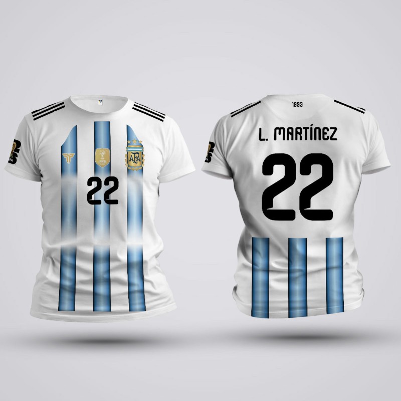 Tricou Martinez - Argentina - Alb,Tricouri Fotbal