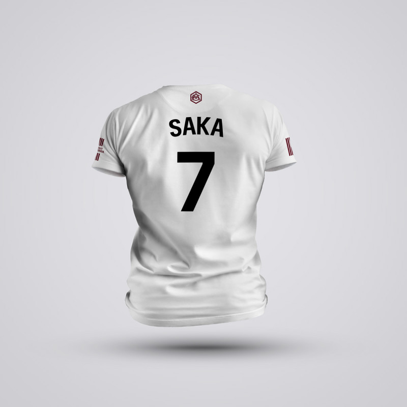 Tricou Copii Saka - Arsenal FC - Alb,Tricouri Fotbal