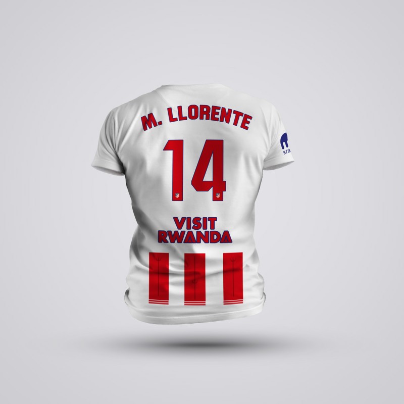 Tricou Copii Llorente - Atletico Madrid - Alb ,Tricouri Fotbal