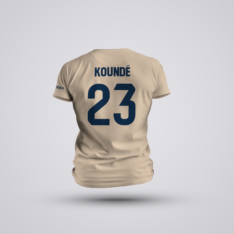 Tricou Kounde - Barcelona - Crem,Tricouri Fotbal