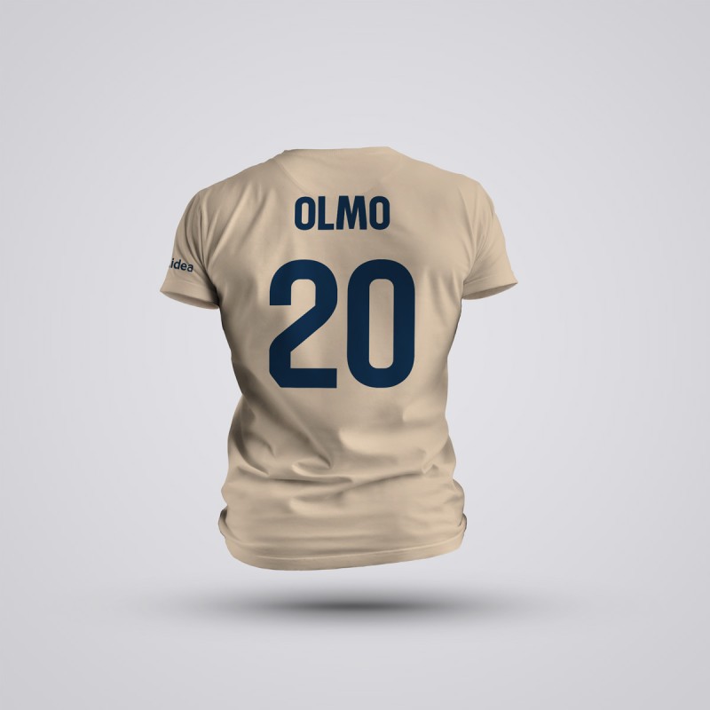 Tricou Olmo - Barcelona - Crem,Tricouri Fotbal