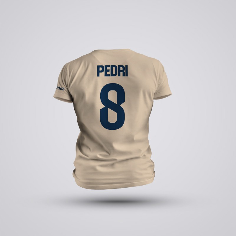 Tricou Pedri - Barcelona - Crem,Tricouri Fotbal