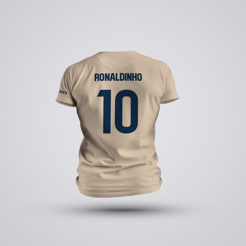 Tricou Ronaldinho - Barcelona - Crem ,Tricouri Fotbal