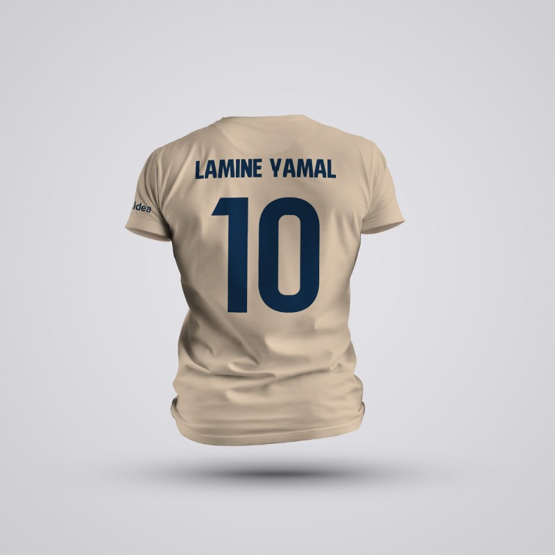 Tricou Yamal - Barcelona - Crem ,Tricouri Fotbal