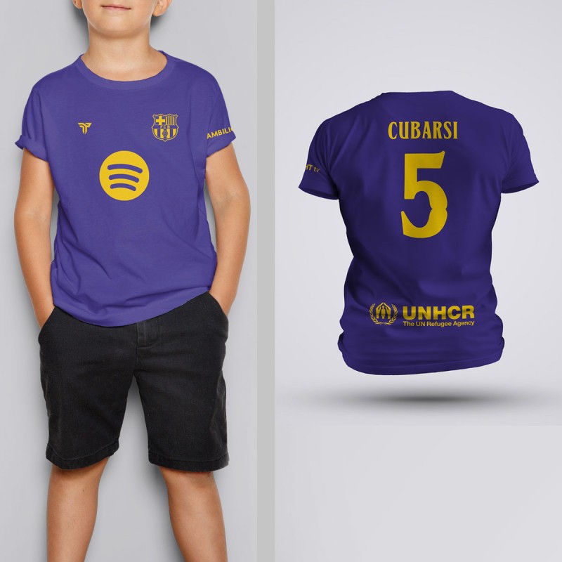 Tricou Copii Cubarsi - Barcelona - Mov,Tricouri Fotbal