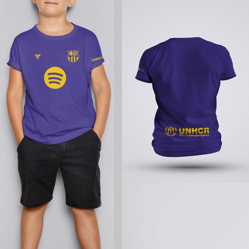 Tricou Copii - Barcelona - Mov,Tricouri Fotbal