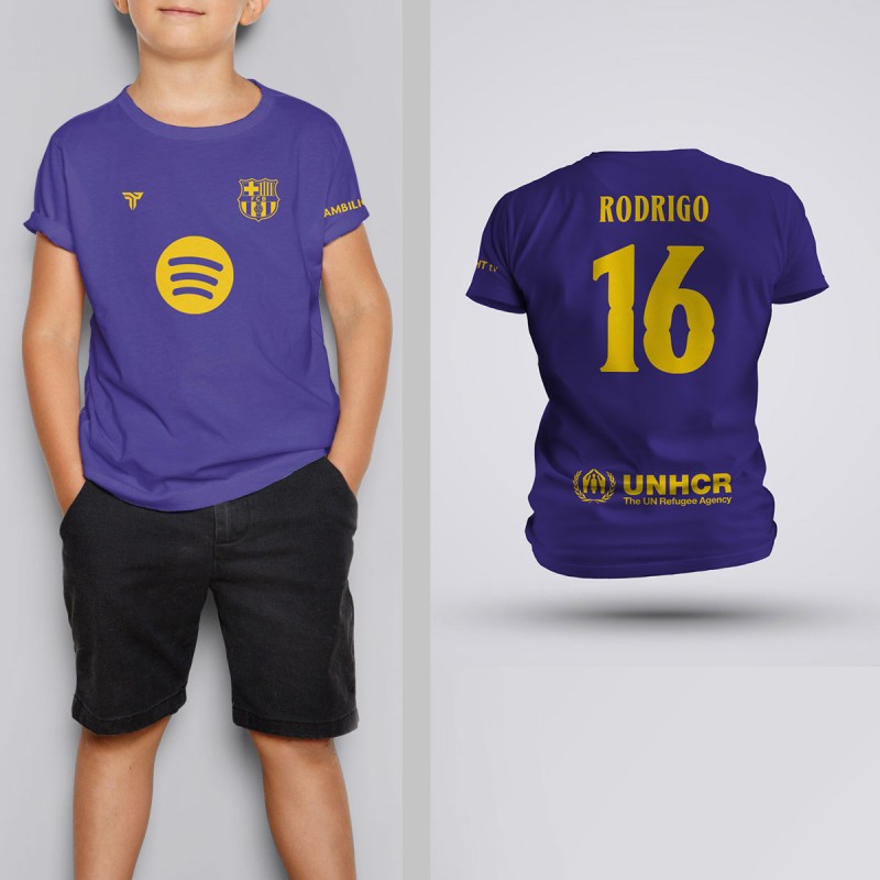 Tricou Copii Rodri - Barcelona - Mov,Tricouri Fotbal