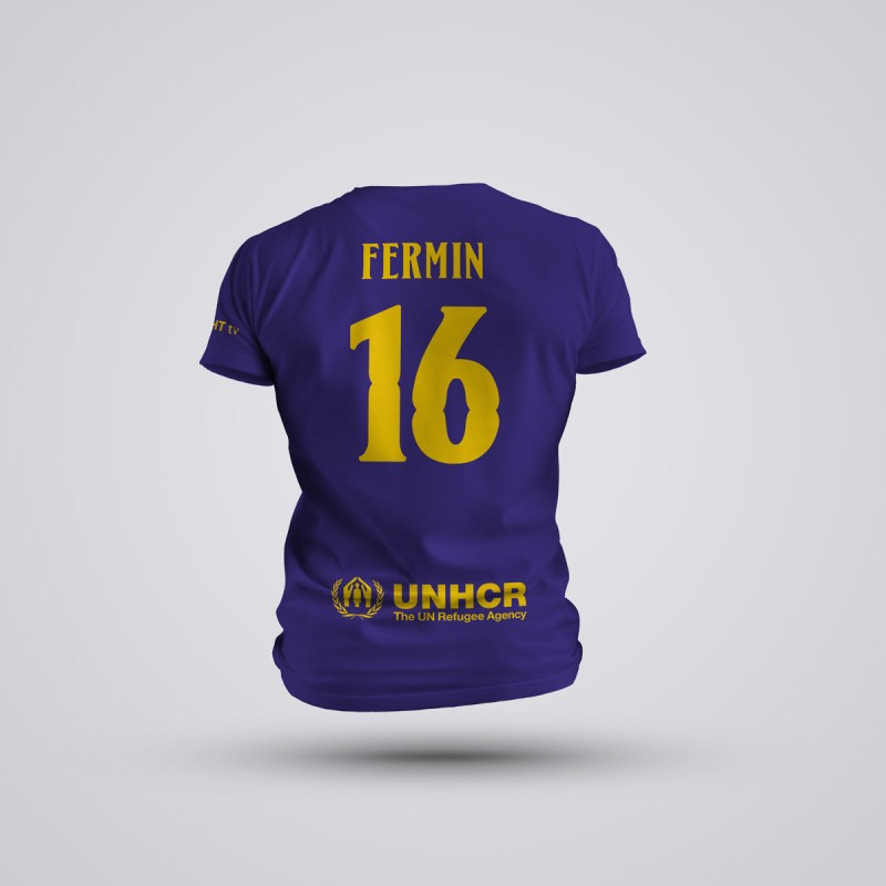 Tricou Fermin Lopez - Barcelona - Mov ,Tricouri Fotbal