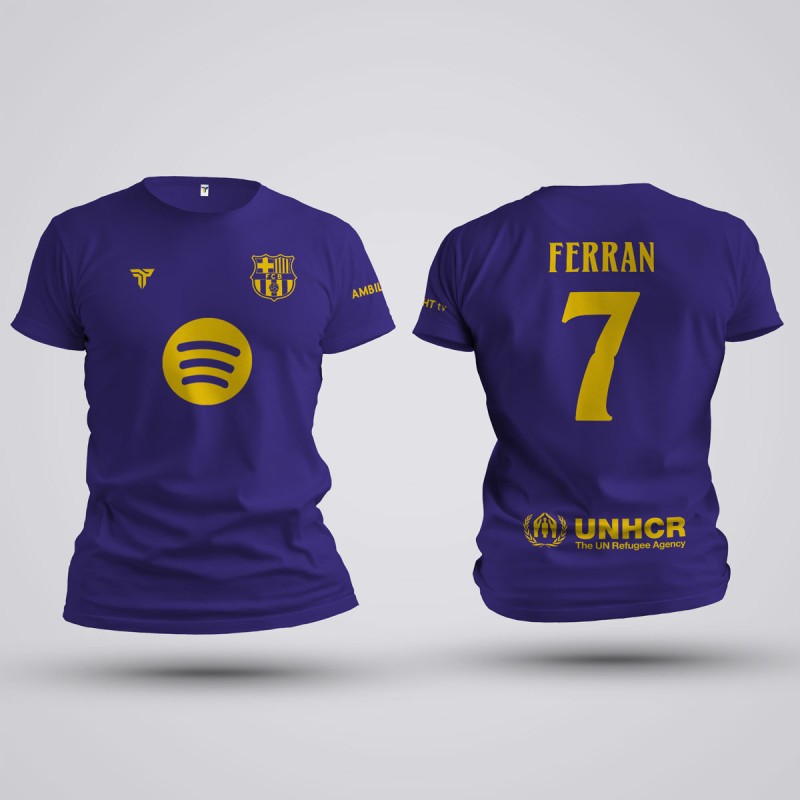 Tricou Ferran Torres - Barcelona - Mov,Tricouri Fotbal