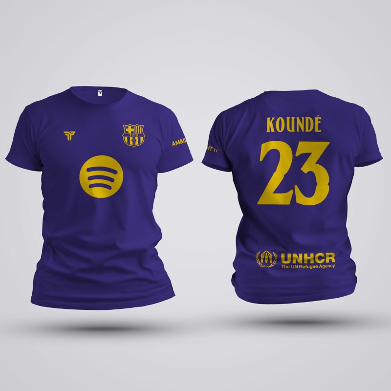 Tricou Kounde - Barcelona - Mov,Tricouri Fotbal