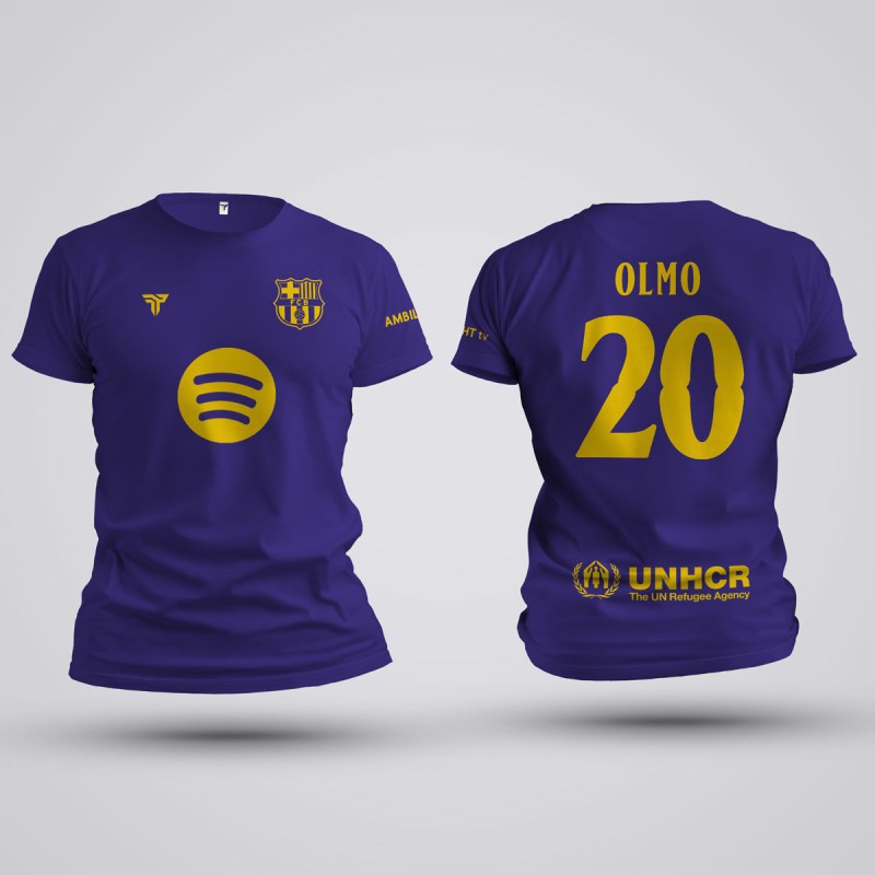 Tricou Olmo - Barcelona - Mov,Tricouri Fotbal