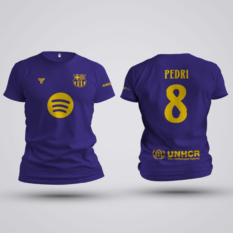 Tricou Pedri - Barcelona - Mov ,Tricouri Fotbal