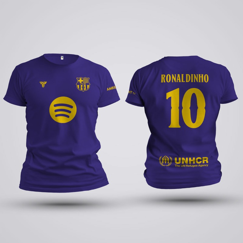 Tricou Ronaldinho - Barcelona - Mov,Tricouri Fotbal