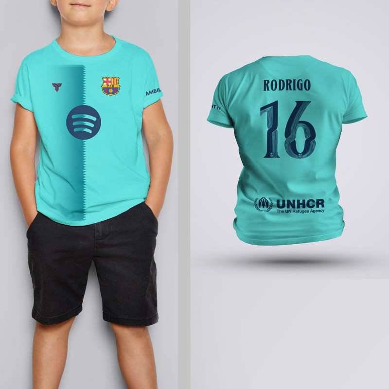 Tricou Copii Rodri - Barcelona - Vernil,Tricouri Fotbal