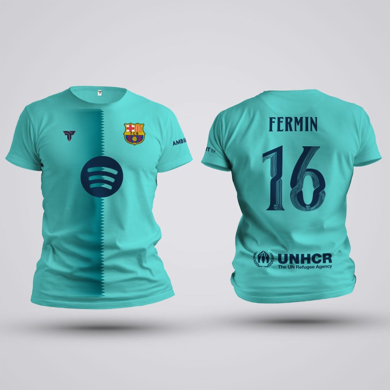 Tricou Fermin Lopez - Barcelona - Vernil,Tricouri Fotbal