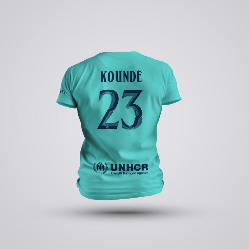 Tricou Kounde - Barcelona - Vernil,Tricouri Fotbal